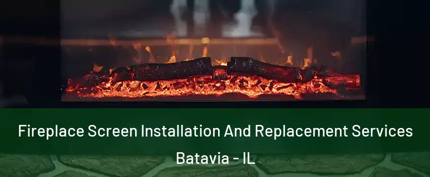  Fireplace Screen Installation And Replacement Services Batavia - IL